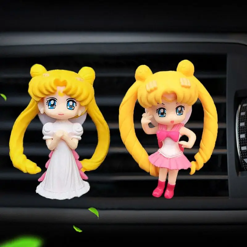 Sailor Moon Air Outlet Perfume Clip Car Air Conditioner Perfume Aromatherapy Clip Cute Car Interior Decorative Accessories