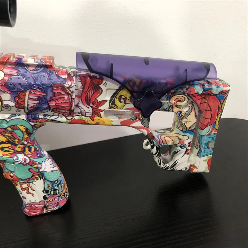 Pistola de bala suave de eyección de concha, rifle de francotirador EVA, carga manual, Arma de Graffiti, Arma de juguete para niños, combate de lucha CS