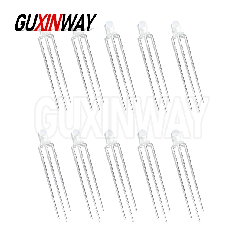 50pcs F3 3mm Diffused Two Color Common Anode/Cathode Round LED Red Blue Green Bi-Color Diode Light Emitting