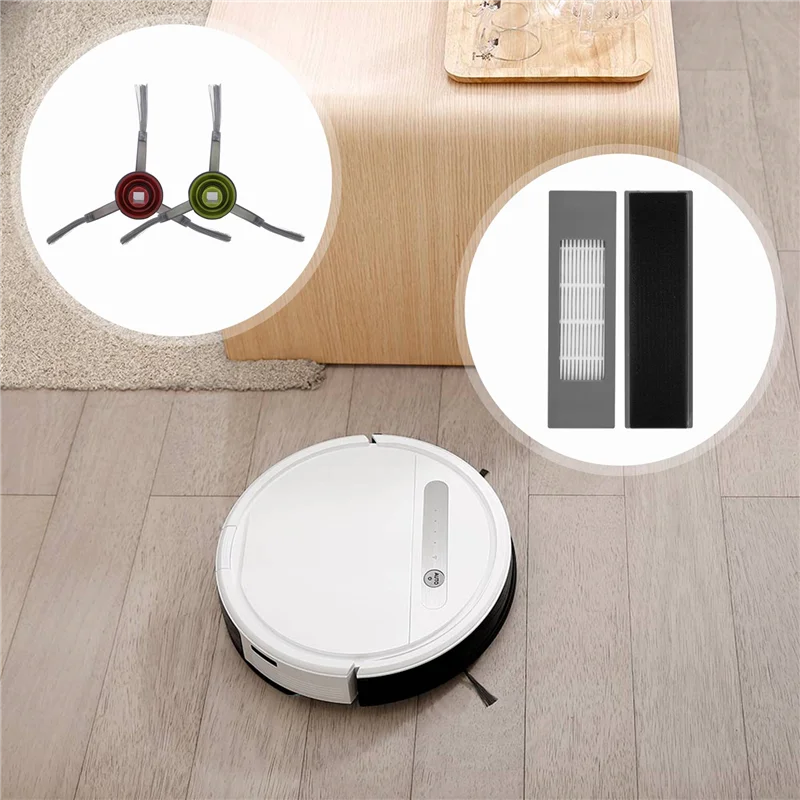 

Подходит для ECOVACS Deebot Ozmo T8 T9 T8 Aivi, аксессуары для пылесоса, роликовая щетка, фильтр, край щетки-ABAJ