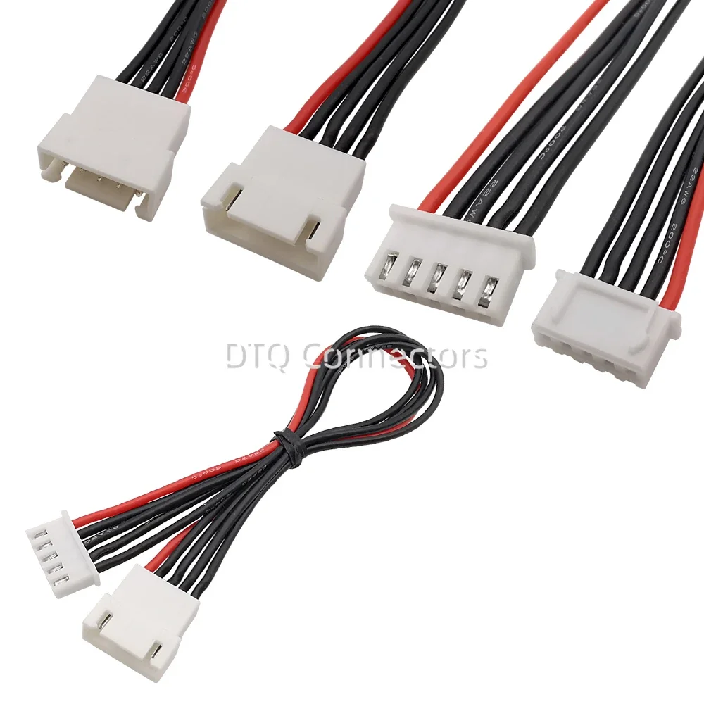 5Pcs 20cm JST XH2.54mm LiPo Battery Balance Charger Male to Female Extension Cord 2S-8S 22AWG Cable for RC Drone Model