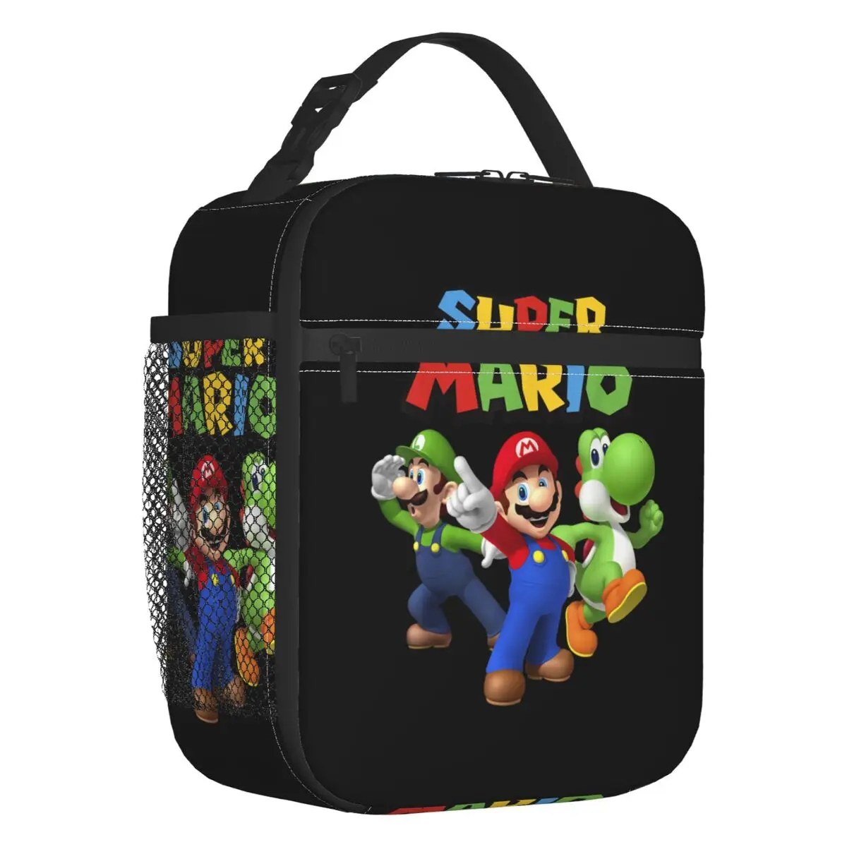 Bolsa Térmica Personalizada M-Marioes Game Brothers Friends para Homens, Lancheira Portátil para Alimentos, Ideal para Camping e Viagens