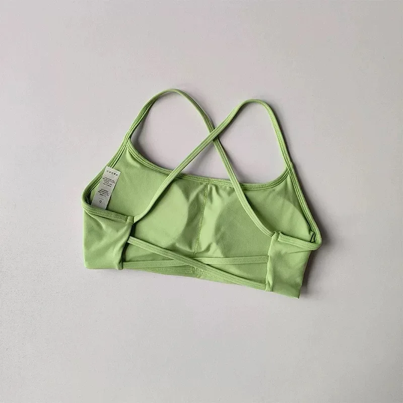 Damen-Sport-BH mit überkreuztem Rücken, stoßfest, gerafft, sexy Gym-Lauf-BH, Sommer-Yoga-Weste, bequeme Outdoor-Fitnesskleidung – Detail 13
