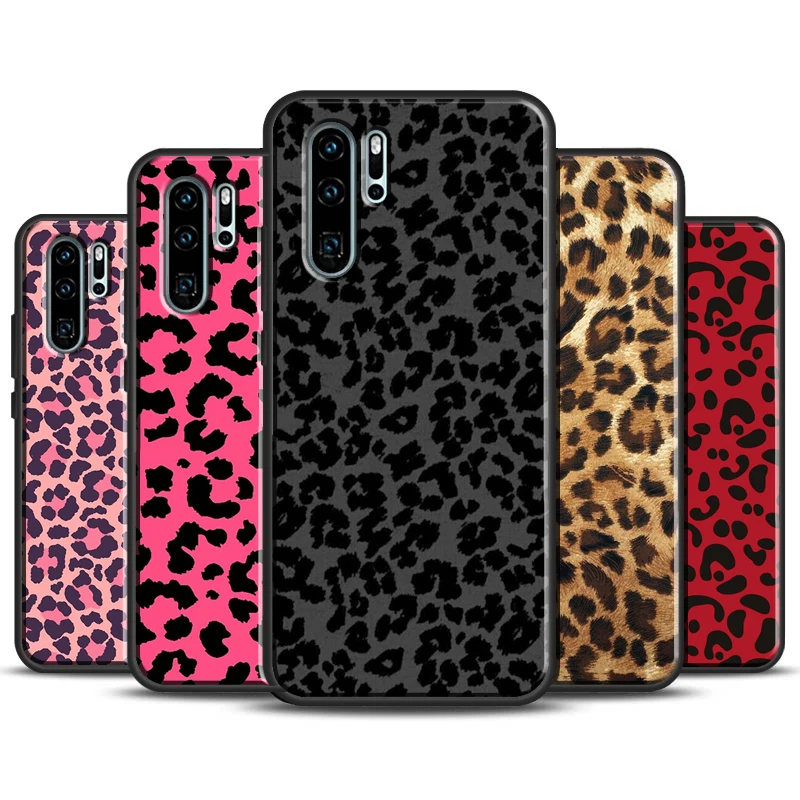 Leopard Print Panther Huawei P40 P20 P30 Lite Pro Nova 9 Nova 5T P Smart 2019 Cover For Honor 50 Case 8X 9X 10i