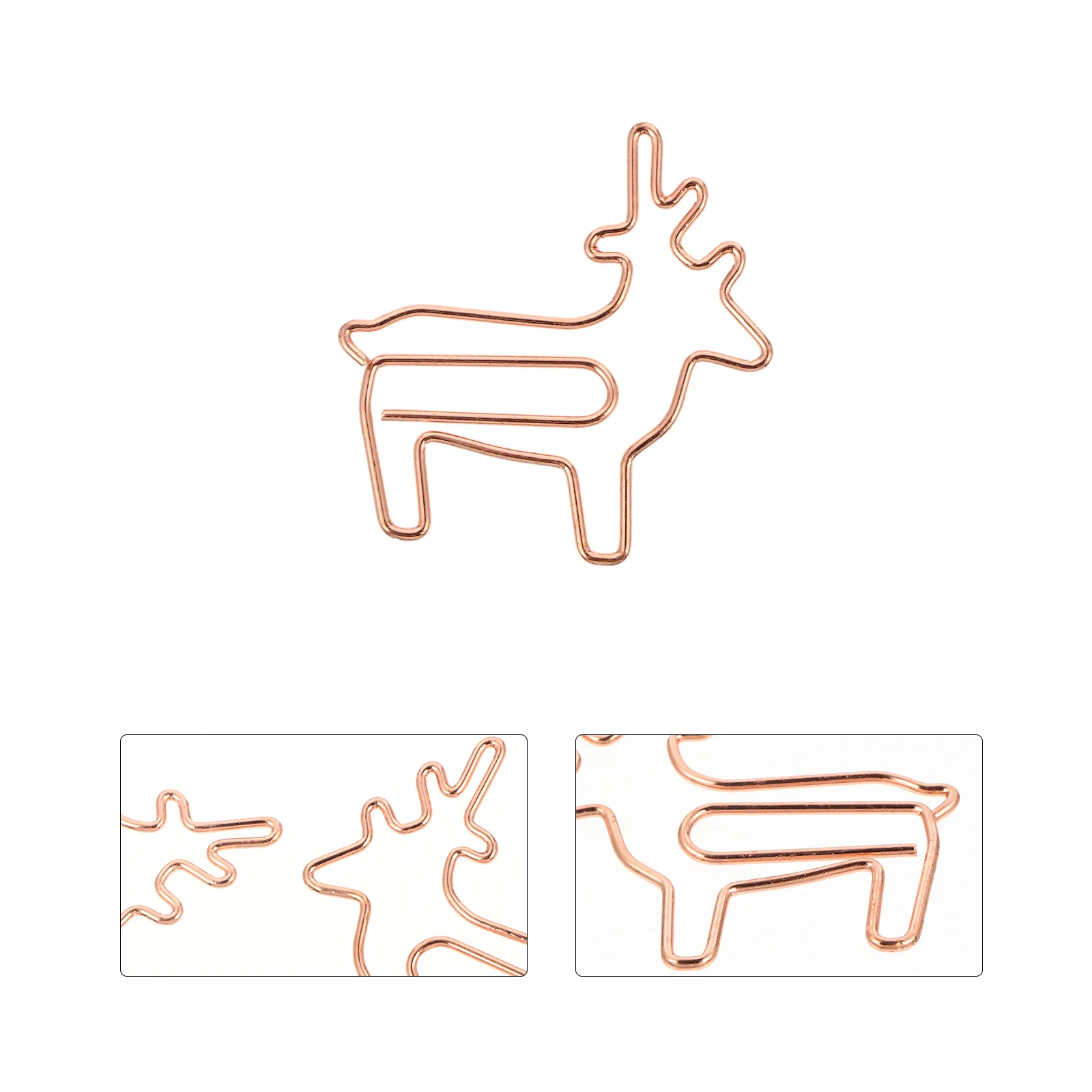 Coloful Paper Clips Office Supplies Cat Metal Note Golden Animal Shaped Paperclip Child