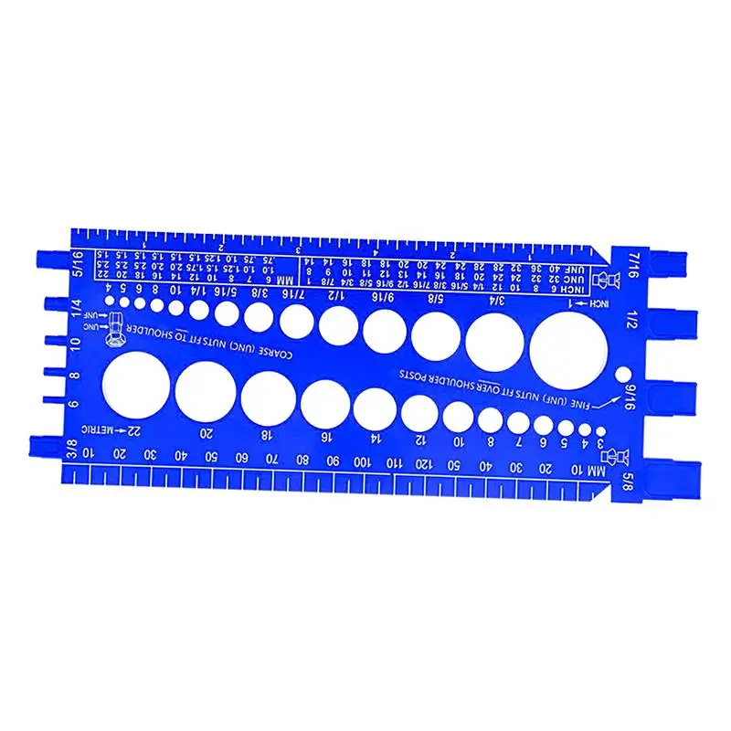 Bolt Size And Thread Gauge Nut Measuring Screw Pitch Gauge Multifunctional Hand Tool For Professional And DIY Enthusiasts