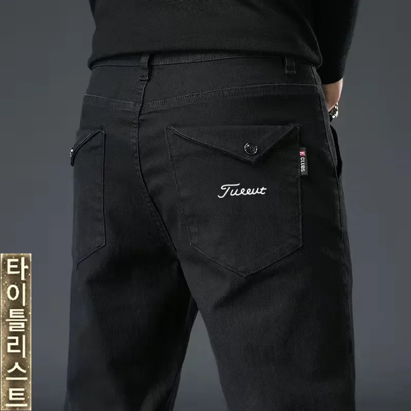 

Men Autumn Golf Wear 2024 Luxury Brand Golf Pants Fashion Cultivate Oneself Straight Pants Korean Golf Clothing Men Casual Pants