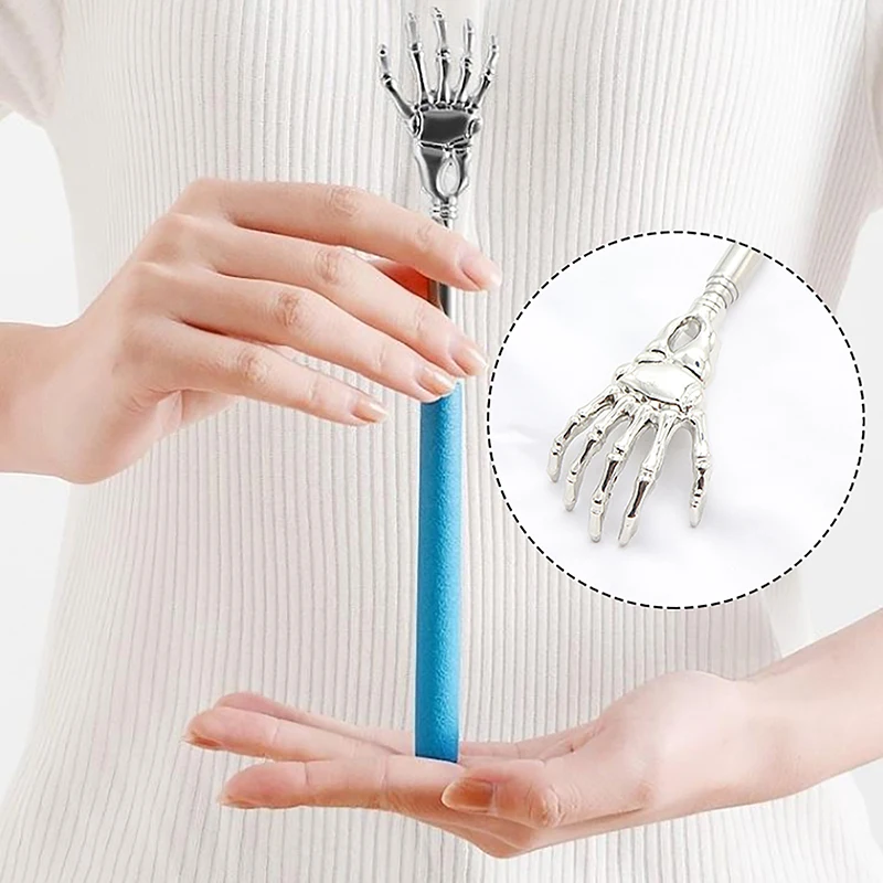 Stainless Steel Back Scratcher Telescopic Back Itch Scratcher For Old Man Easy Massage Relax Old Man Happy Health Products