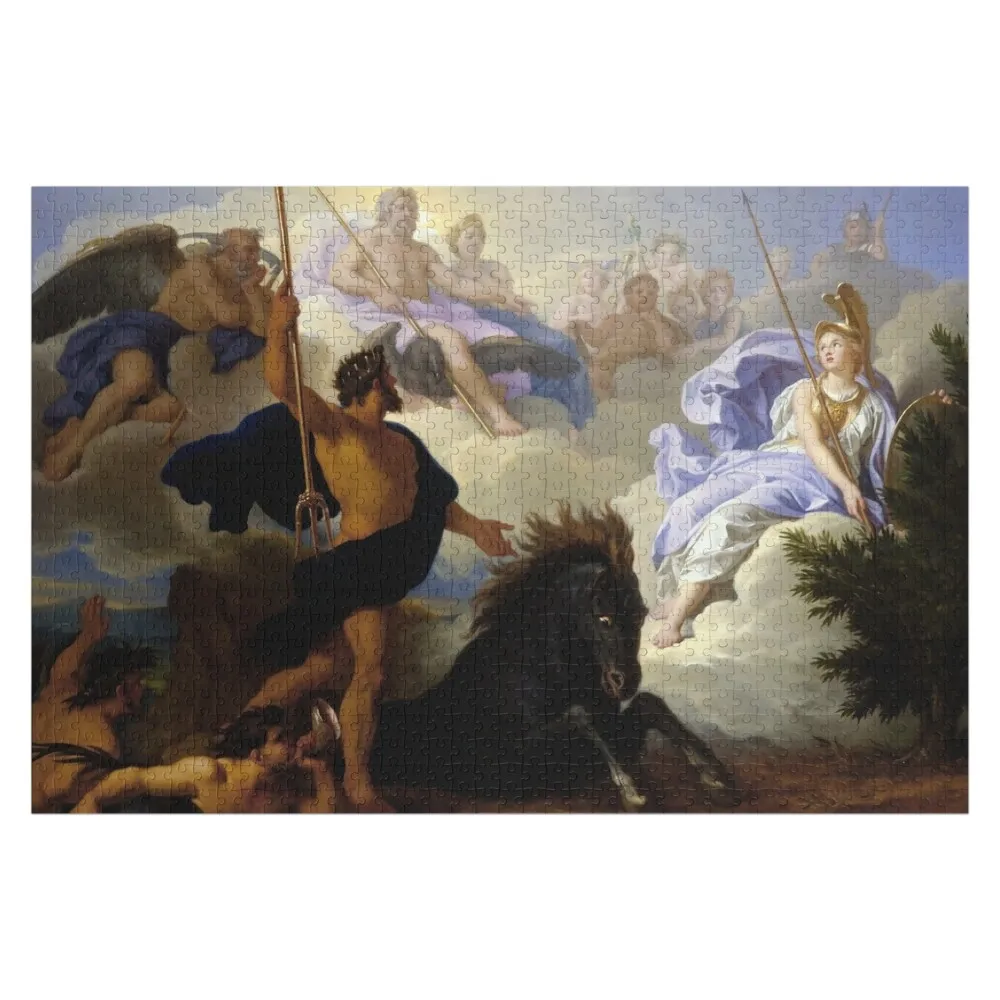 Athena and Poseidon Dispute Jigsaw Puzzle Personalize Personalised Toys Anime Custom Jigsaw Puzzle
