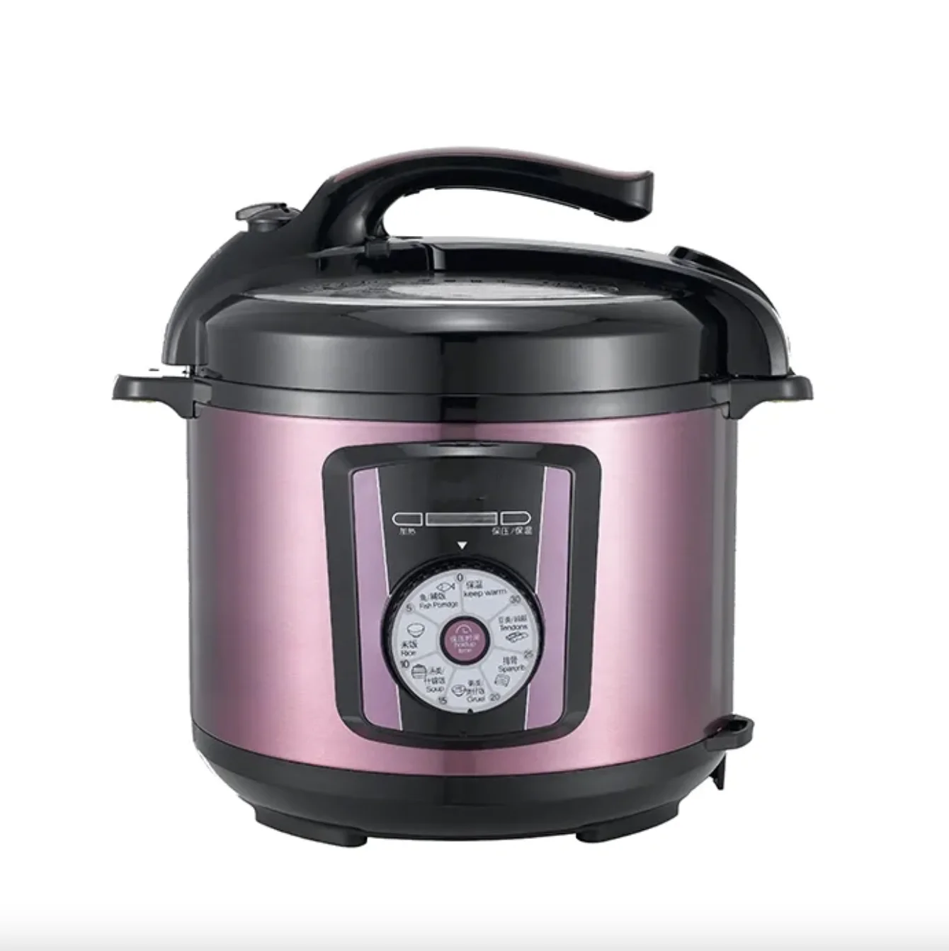6L Stainless Steel Programmable Electric Pressure Cooker Mechanical Digital Timer Control For Commercial Household Use