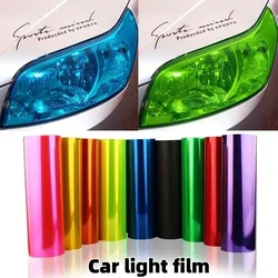 Headlights Protective Film Vinyl Film Sticker Auto Headlight Taillight Film Tint Vinyl Sheet Sticker Universal Multicolor