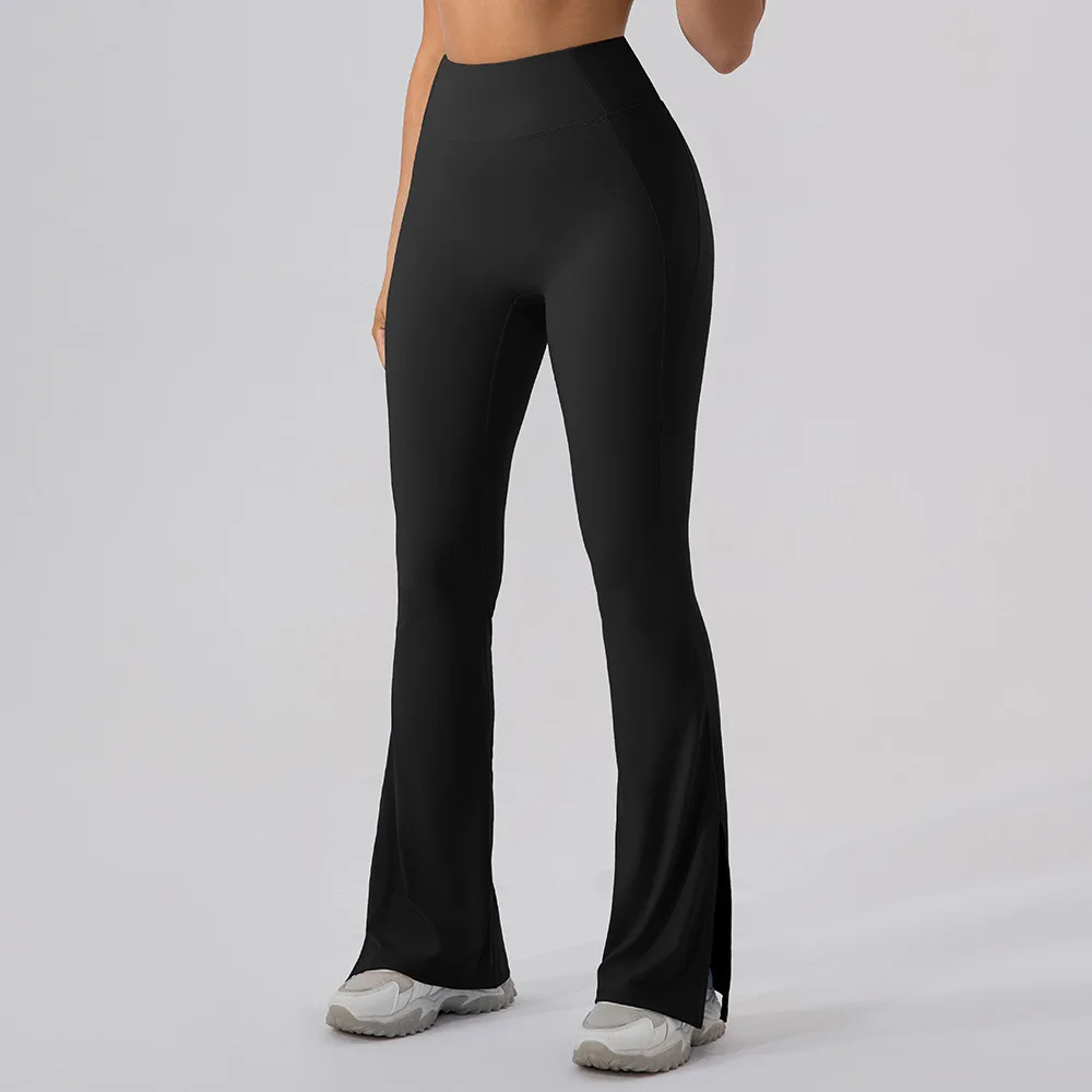 

Maxdutti High Waisted Training Wearing Sports Pants Dance Yoga Flare Pants Bottoms Tight Fitting Casual Wide Leg Pants For Women