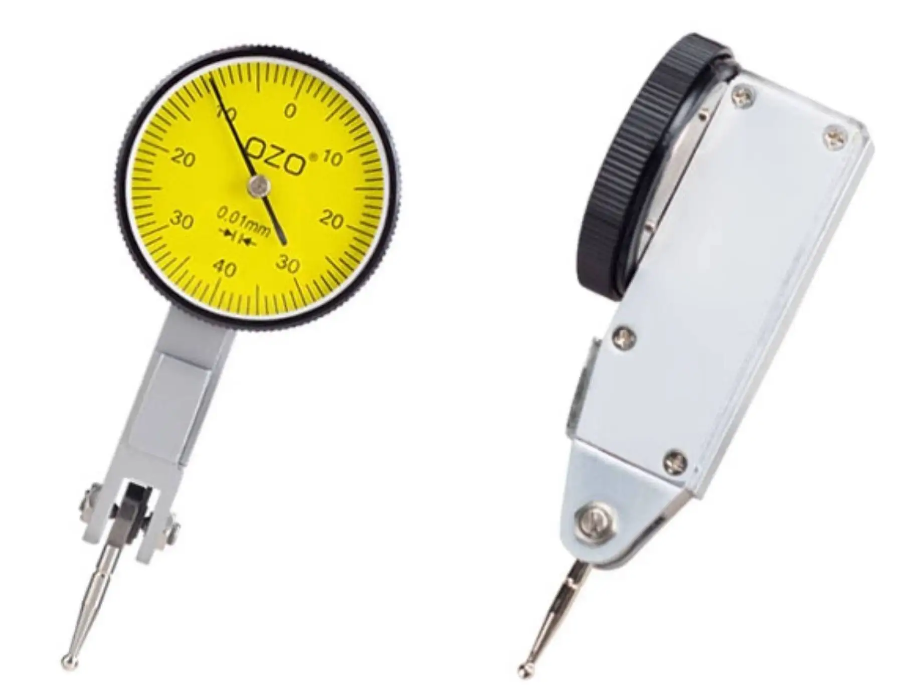 0.01mm Mechanical Test Indicator Dial Gauge Set with Magnetic Base & Tungsten Steel Ruby Tip