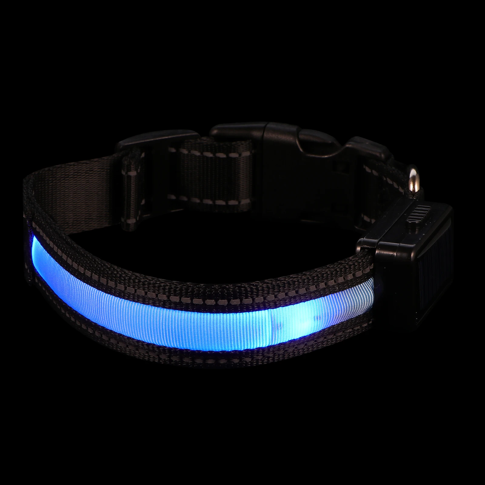 

1 Set Usb Rechargeable Led Dog Collar Light Glowing Flashing Night Safety Collar For Pets 3 Modes Long Life Comfortable