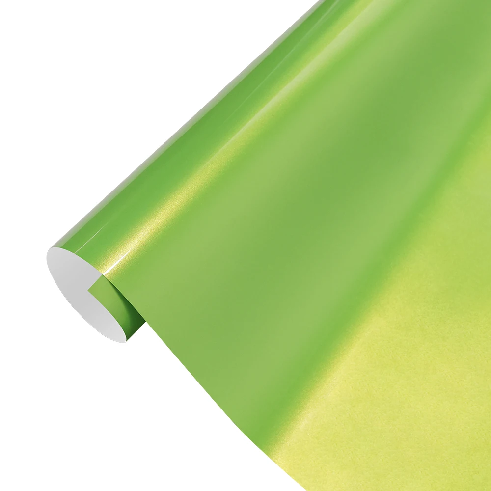 Magic Green Wrapping Vinyl Film Farbwechsel Auto Aufkleber Film PET Blase Kostenlose Aufkleber Auto Aufkleber Innen Außen Dekoration