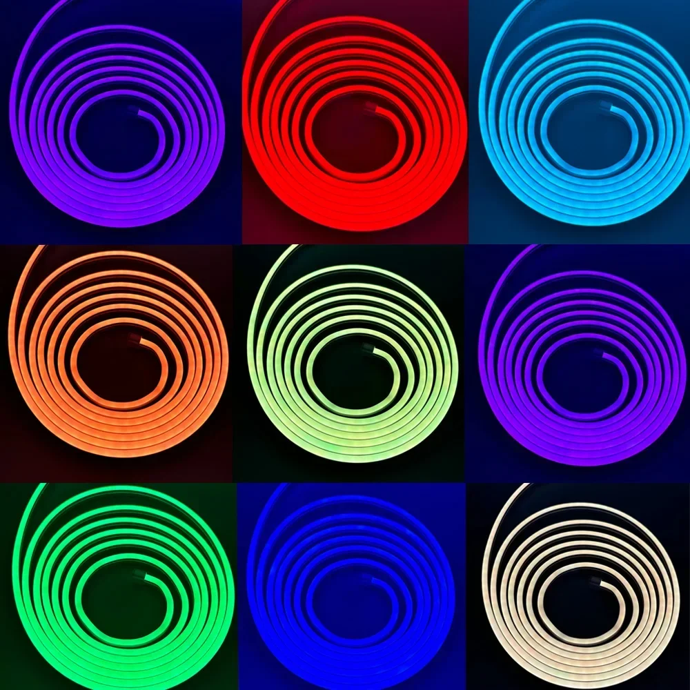 1-5M Zigbee 3.0 USB RGB นีออนไฟ LED Strip กันน้ํานีออน Strip โคมไฟหรี่แสงได้เทปควบคุมเสียงสําหรับ TV Night Light