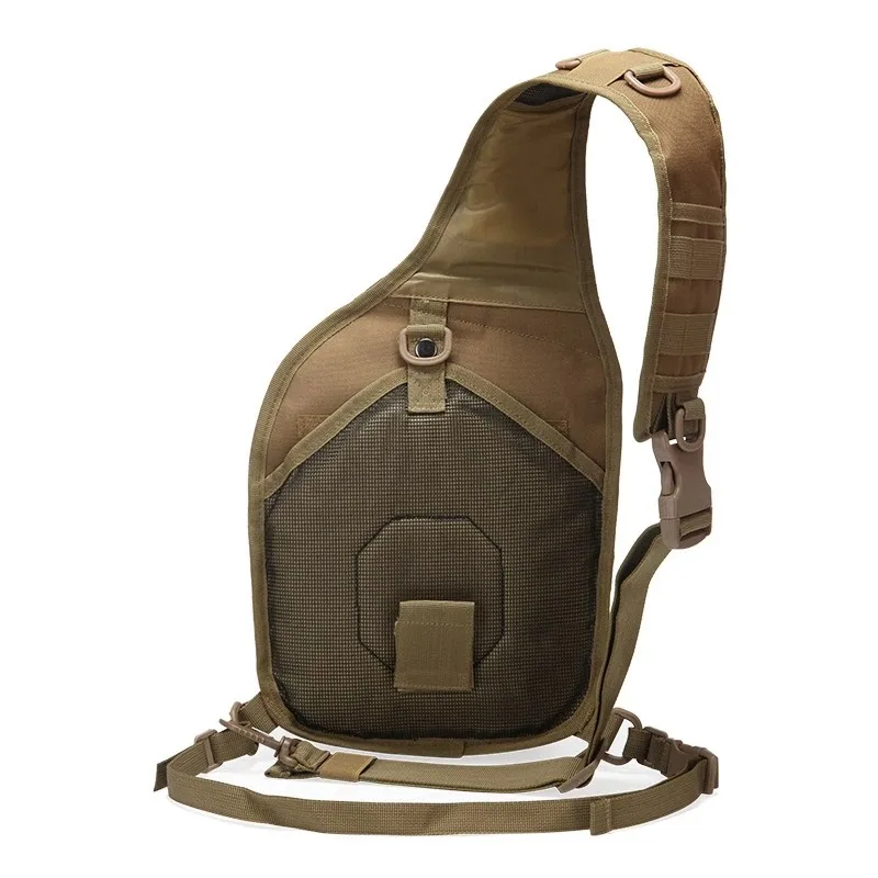 Men's casual backpack, outdoor sling bag Single shoulder crossbody chest bag Riding outdoor bag Wilderness sports chest bag