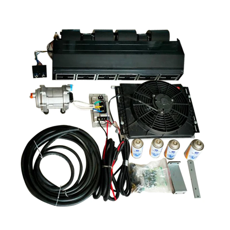 parking cooler 12v air conditioner compressor kit under dash for car universal type 12v 24v dc Evaporator Ac Unit