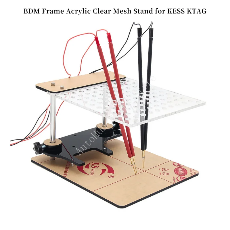 Подставка из акриловой прозрачной сетки BDM Frame для KESS KTAG Подставка из акриловой прозрачной сетки BDM Frame для KESS KTAG