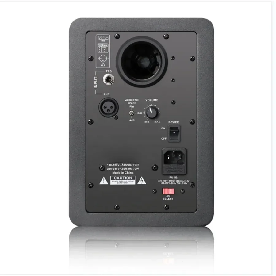 All Metal Portable DJ Studio Monitor Active Speakers Professional For XLR Microphone or Computer