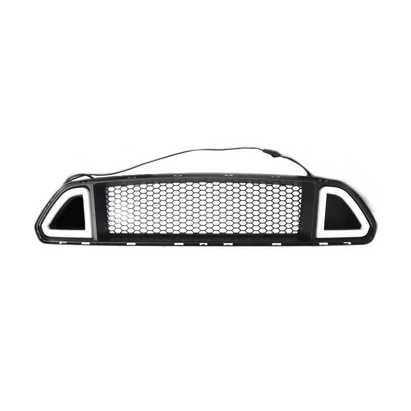 Front Center Mesh Grille Grill Cover Trim 1pcs Fit for  Mustang 2015-2017