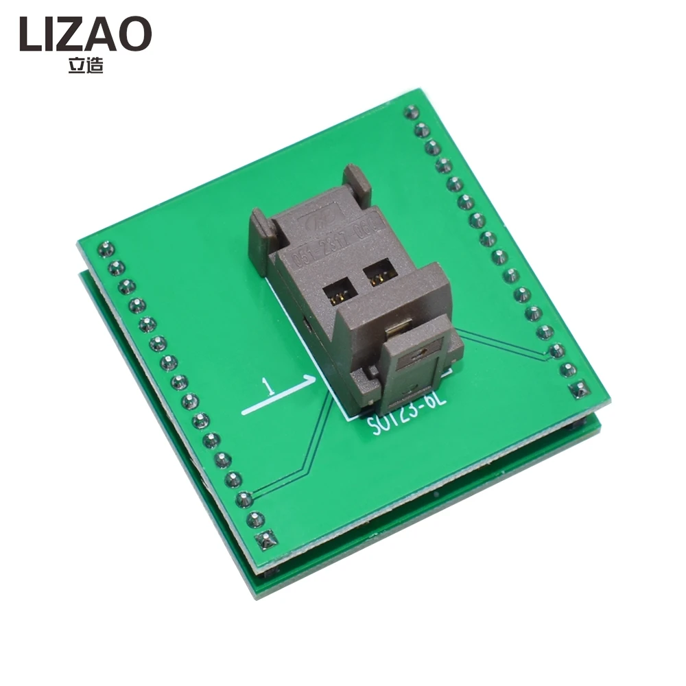 LIZAO SOT23-6 IC Test Socket, Chip Conversion Programming Adapter Base for SOT23-6 Package