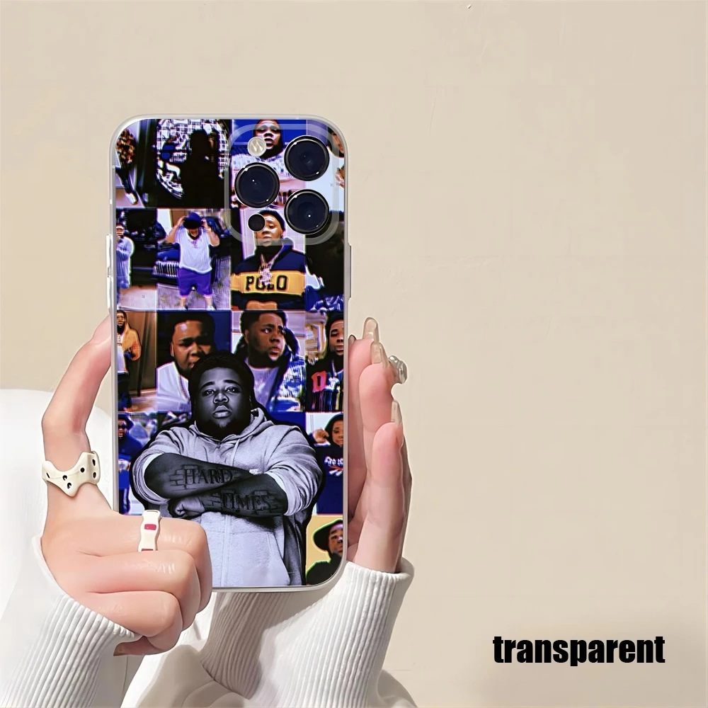 Rod Wave Rapper Phone Case new For iPhone 15 14 12 13 11 Pro Max Mini X XR XS Max 7 8 Plus transparent cover