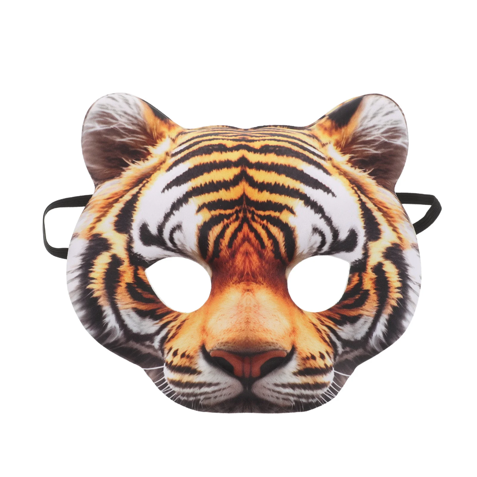 Eva Tiger Masker Half Gezicht voor Volwassenen Cosplay Carnaval Maskerade Kostuum Foto Prop Tijger Gezichtsmasker