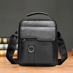 Neutral style men's and women's business single shoulder bag, suitable for business trips, made of PU material
