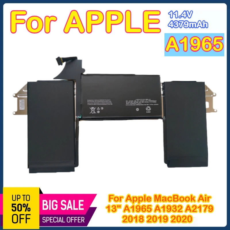 

Аккумулятор A1965 для Apple MacBook Air 13 дюймов A1965 A1932 A2179 2018 2019 2020