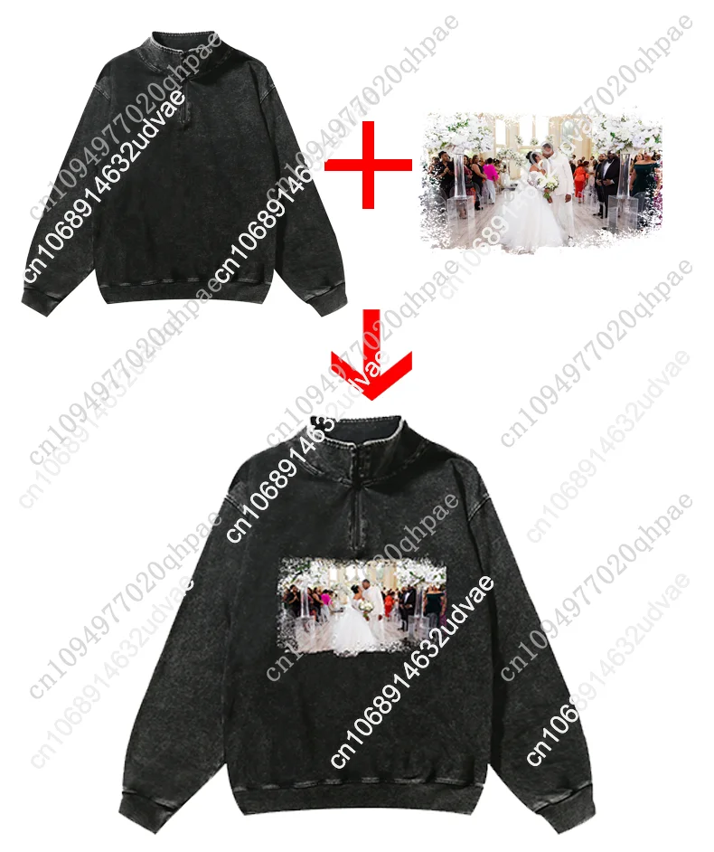 The Notorious B.I.G Retro Sweatshirt Man Woman Teenager Pullover Half Zipper Sweat Shirt Photo Custom Made Tops Sleeved Tshirt