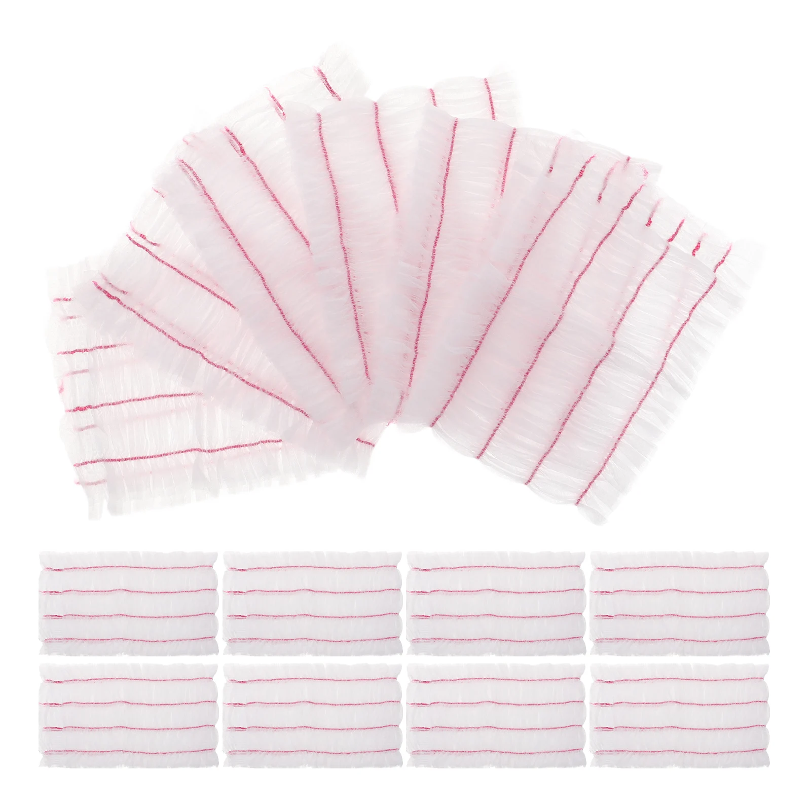 

100Pcs Disposable Headband Elastic Soft Nonwoven Fabric Spa Facial Skin Care Headbands Makeup Washing Face Accessories
