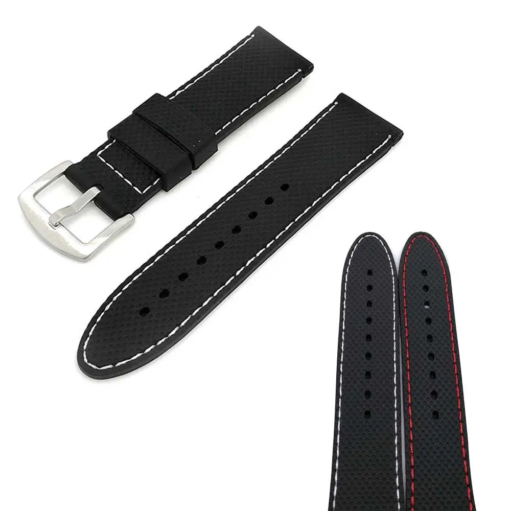 Men Women Rubber Sport 18mm Silicone Watchbands Watch Accs Strap Watch Band