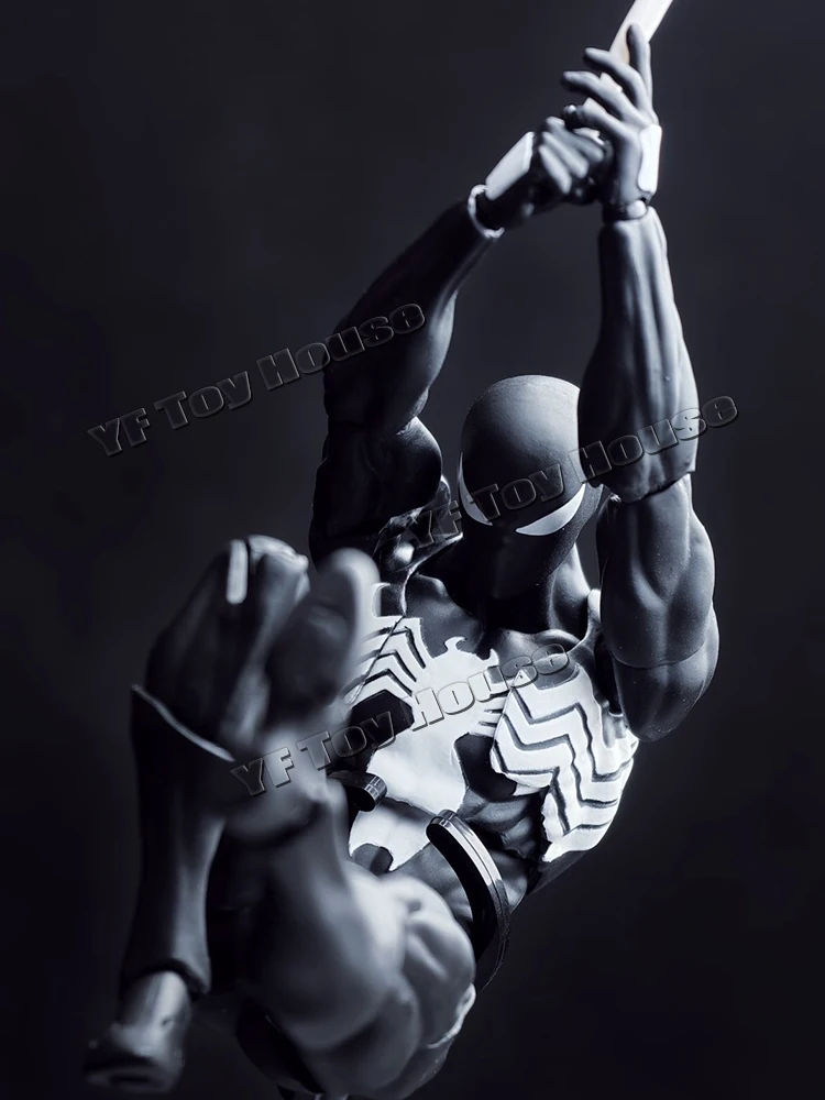 Mess Toys Facftory Figuur Zwart Pak Neighbor Symbiont Scarlet Spider Kaine Parker Zwart Rood Spider Action Figure Speelgoed Cadeau