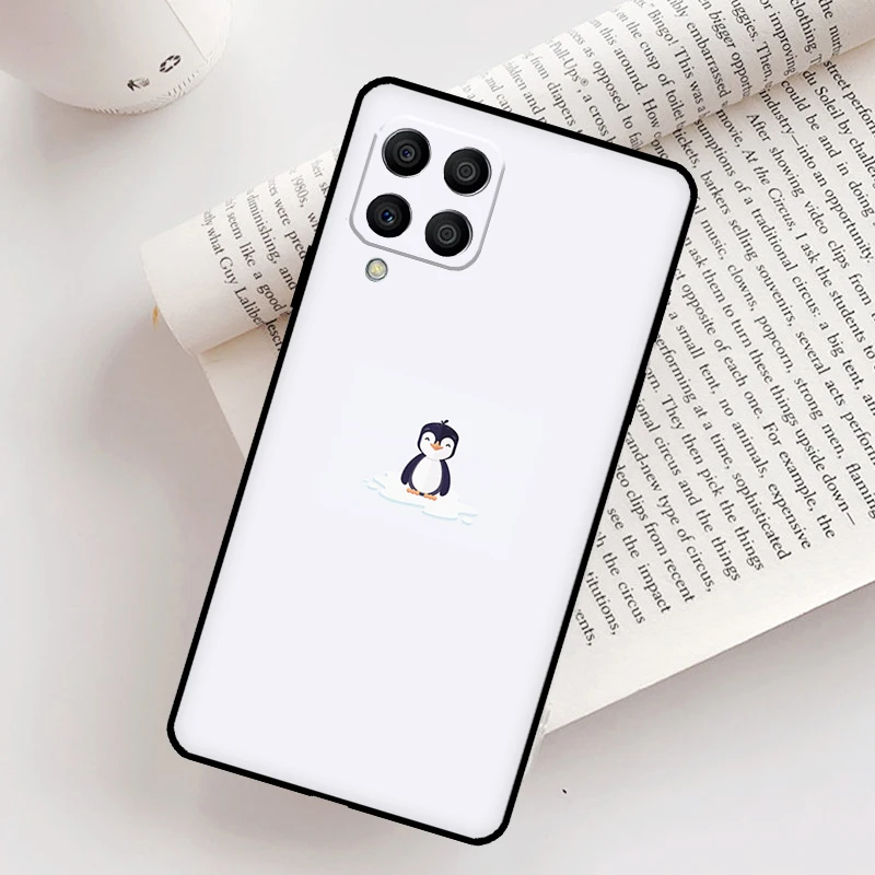 귀여운 펭귄 케이스 삼성 갤럭시 M12 M56 M06 M32 M52 M35 M55 M15 M11 M13 M14 M16 M36 M31 M53 M34 M54 용