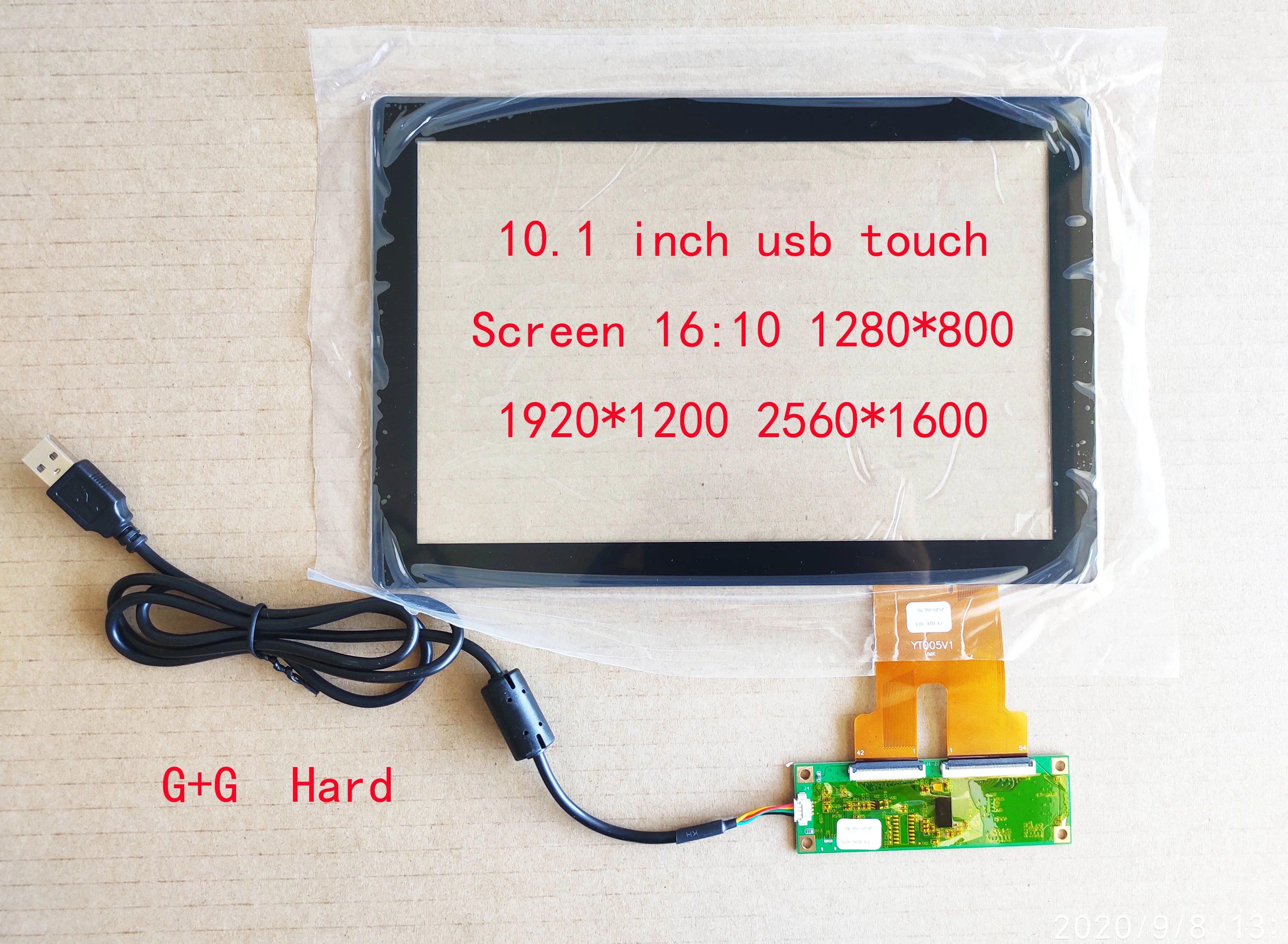 

10.1 Inch USB Touch Screen Sensor Digitizer For 1280*800 1920*1200 LCD 16:10 G+G Win 8 10 Raspberry Pi Industrial Computer Robot