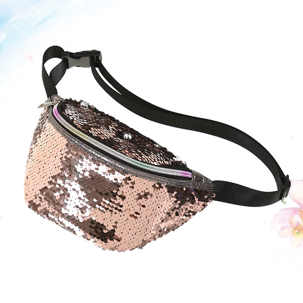 

1Pcs Mermaid Sequin Waist Bag Lightweight Sports Fanny Pack Large Capacity Outdoor Workout Waist Pouch