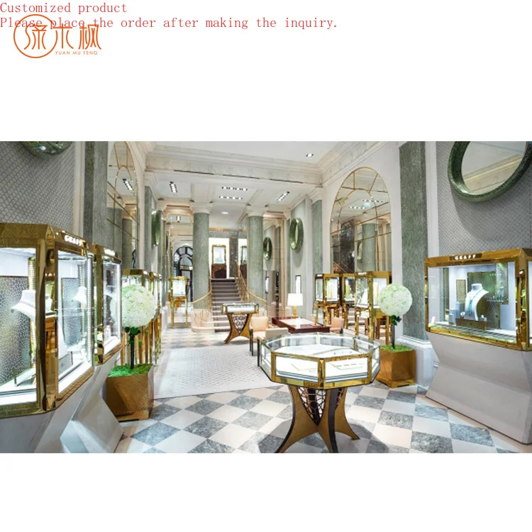 

Manufacture Top Glass Jewellery Shop Cabinets Round Moving Custom Jewelry Showcase