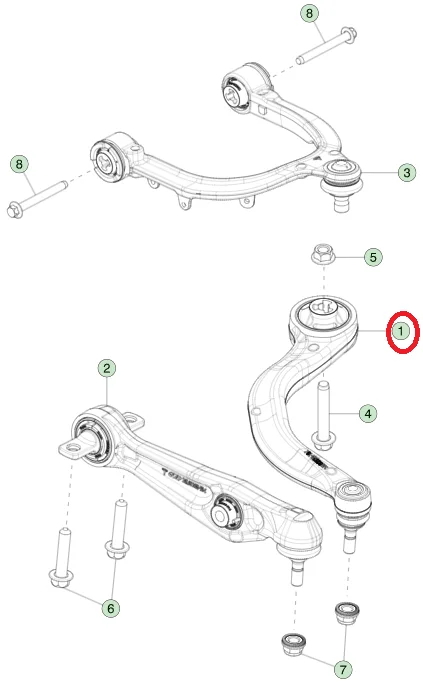 Hot selling：Hot selling： Front Left  Suspension Control Arm for  MODEL 3 Highland 2023- OE 1344354-00-A 2188354-10-B ORIGINA