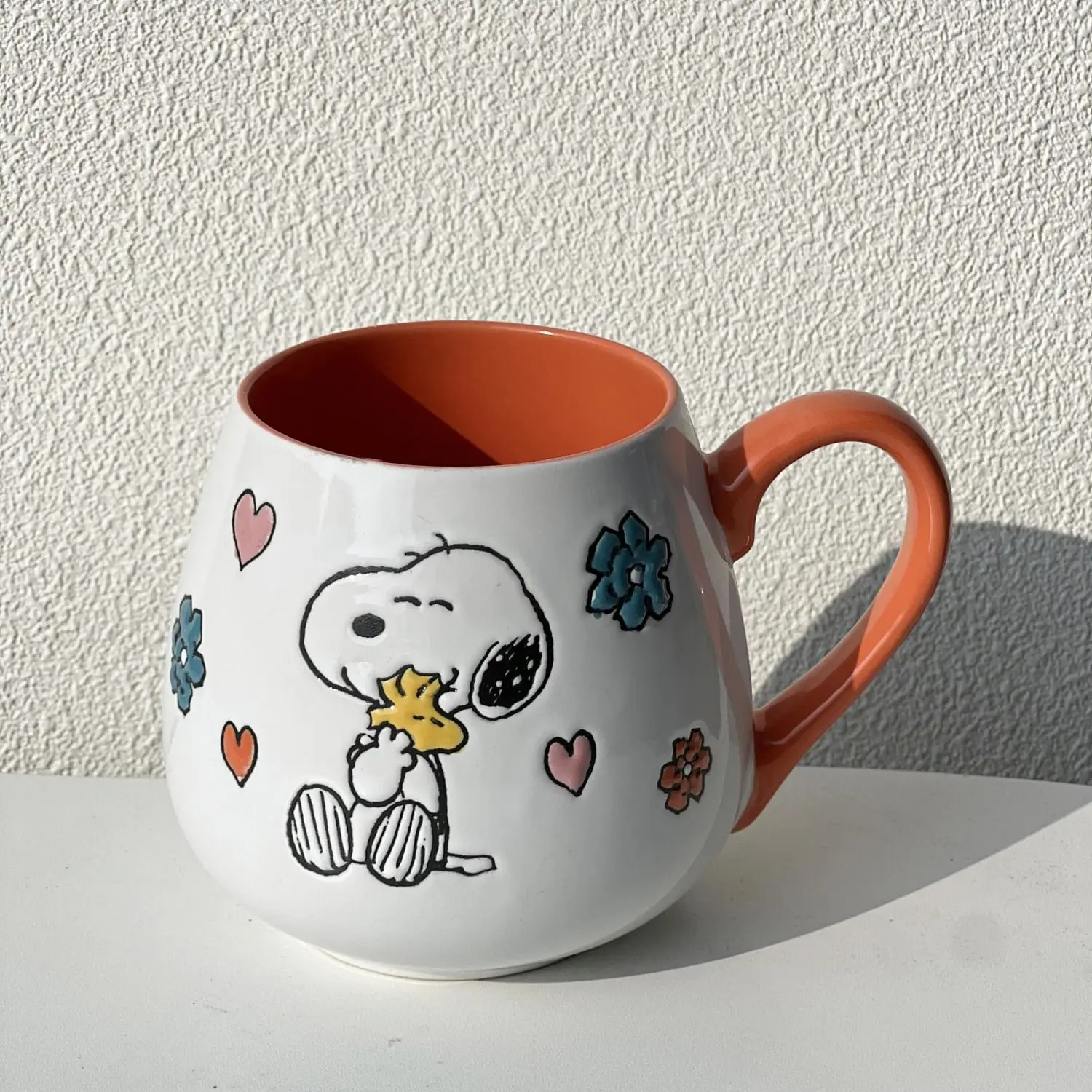 550Ml Anime Cartoon Snoopy Creative Ceramic Mug for Boys Girls Cute Snoopys Spike Office Home Coffee Tea Drinking Cup Milk Juice