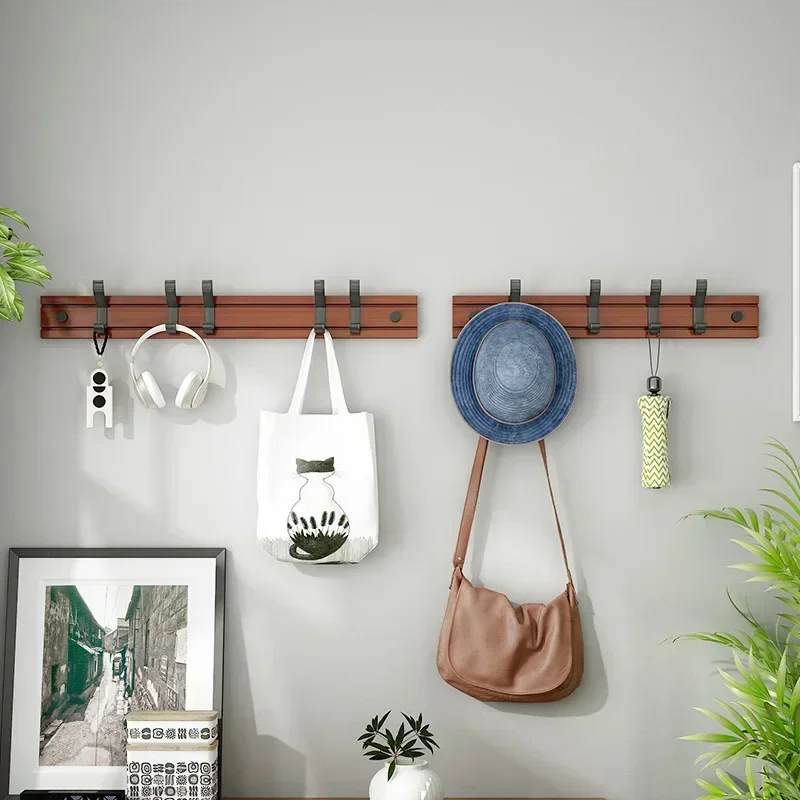 Coat Rack Wood Wall Wall Mounted Coat Racks Hook Clothing Rack Dress Room Furniture Entrance Hall Wall Portable Clothes Hanger