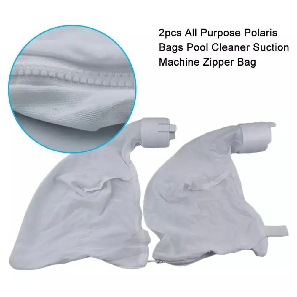 2Pcs Premium Swimming Pool Cleaning Bags Compatible with Polaris 360 380 Captures Large Small Impurities Easy Install Clean
