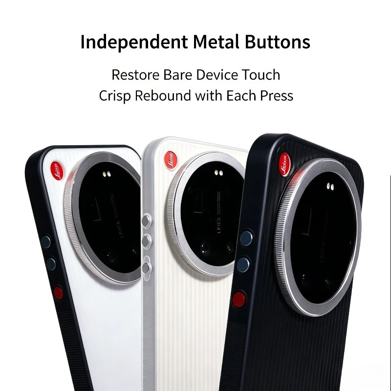 Funda de rejilla AIUV para Xiaomi 17 Ultra versión Leica, anillo de zoom giratorio, funda magnética de protección, semi transparente 2