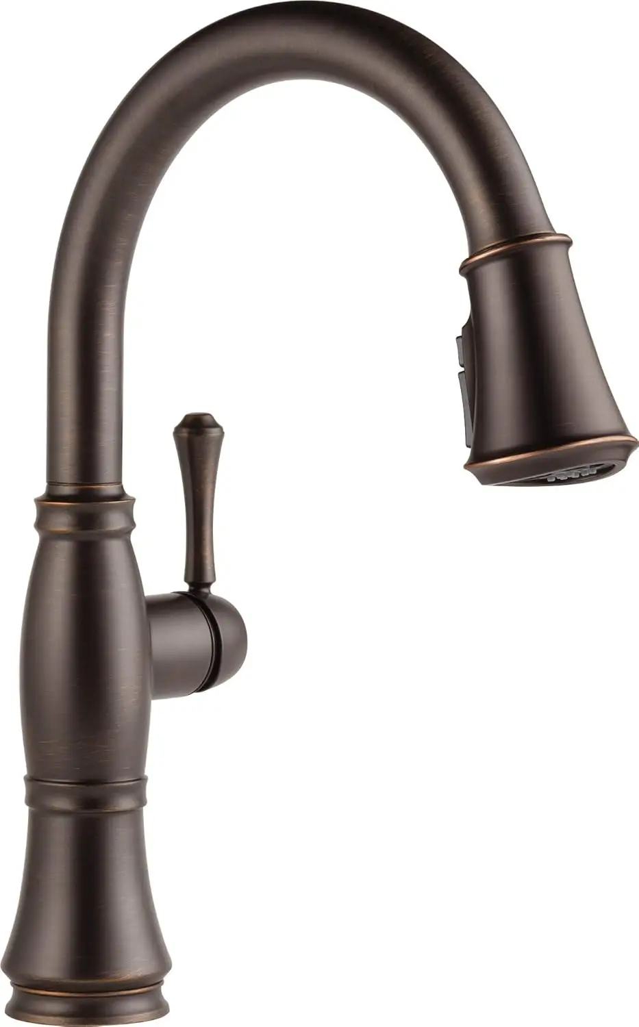 Faucet Cassidy Oil Rubbed Bronze Deck Mount Kitchen Faucet with Pull Down Sprayer, 9197-RB-DST