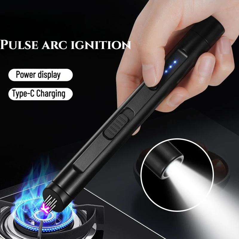 

Portable Multifunctional Charging Dual Arc Lighter Home Creative Kitchen Barbecue Ignition Gun Windproof Cigarette Lighter