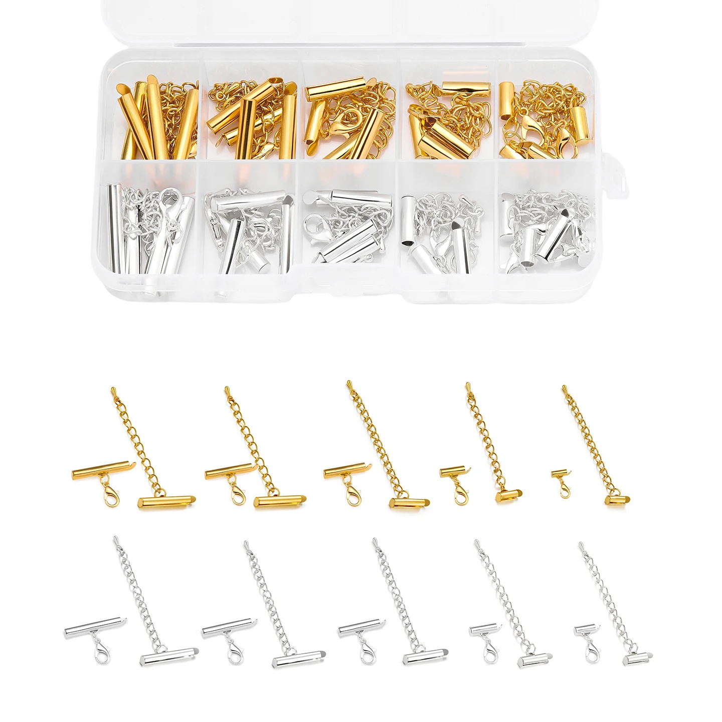 20-conjuntos-caixa-de-fechos-deslizantes-com-corrente-extensora-10-25mm-conectores-de-extremidade-para-pulseiras-ganchos-tipo-lagosta-para-criacao-de-joias-diy