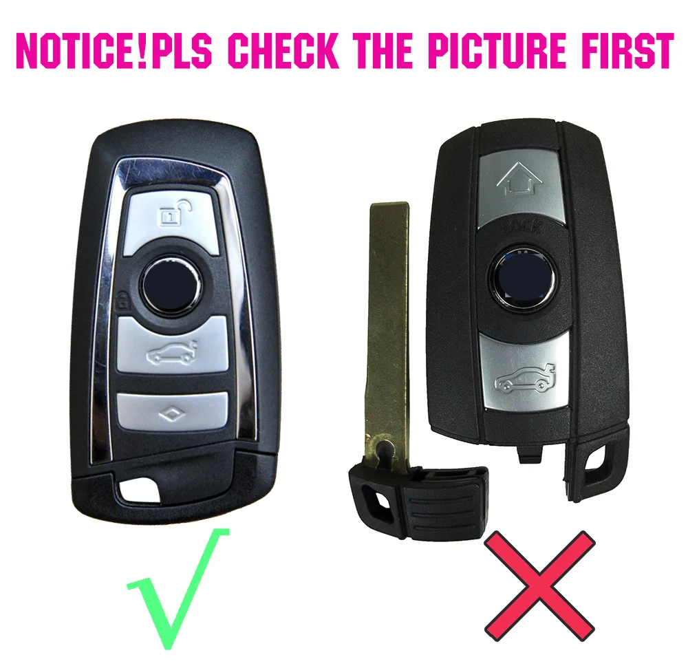 APKTNKA 3 Button Silicone Car Remote Key Fob Shell Cover Case For BMW M1 M2 M3 F05 F10 F20 F30 335 328 535 Skin Holder Protector