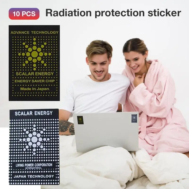 10pcs EMP Scalar Energy Phone Sticker Anti Radiation Chip Shield Keep Health Anti EMR EMF Protection Block Stop 5G Radiation