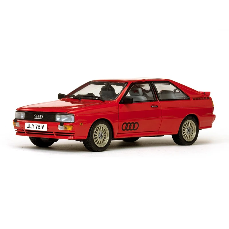 Diecast Original 1/18 Scale 1981 Quattro Simulation Alloy Car Model Static Display Collectible Toy Gift Souvenir