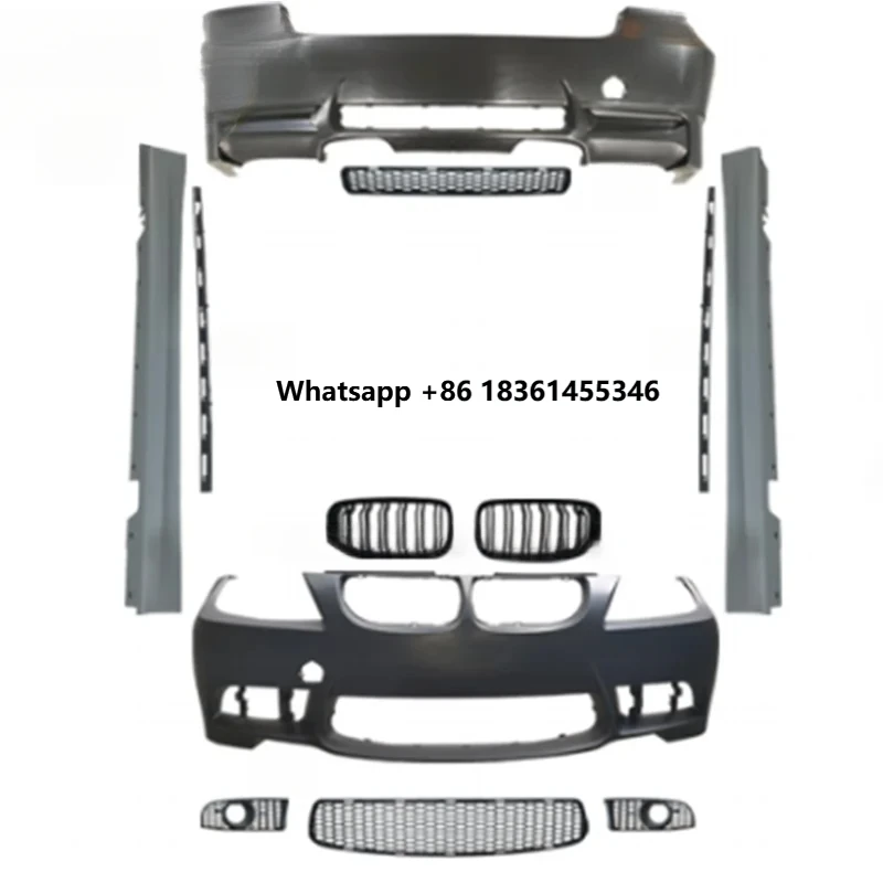 

PP Plastic M3 Car Bumpers Front Bumper Side Skirts Upgrade 3 Series E90 Accessories E92 Body Kit for E90 E92